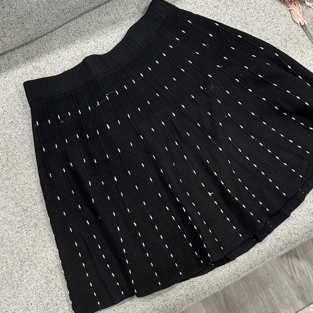 Simons Black and White A-Line Skirt